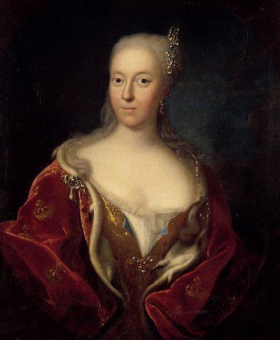Anna Sophie von Reventlow, Queen of Denmark by Johann Salomon Wahl